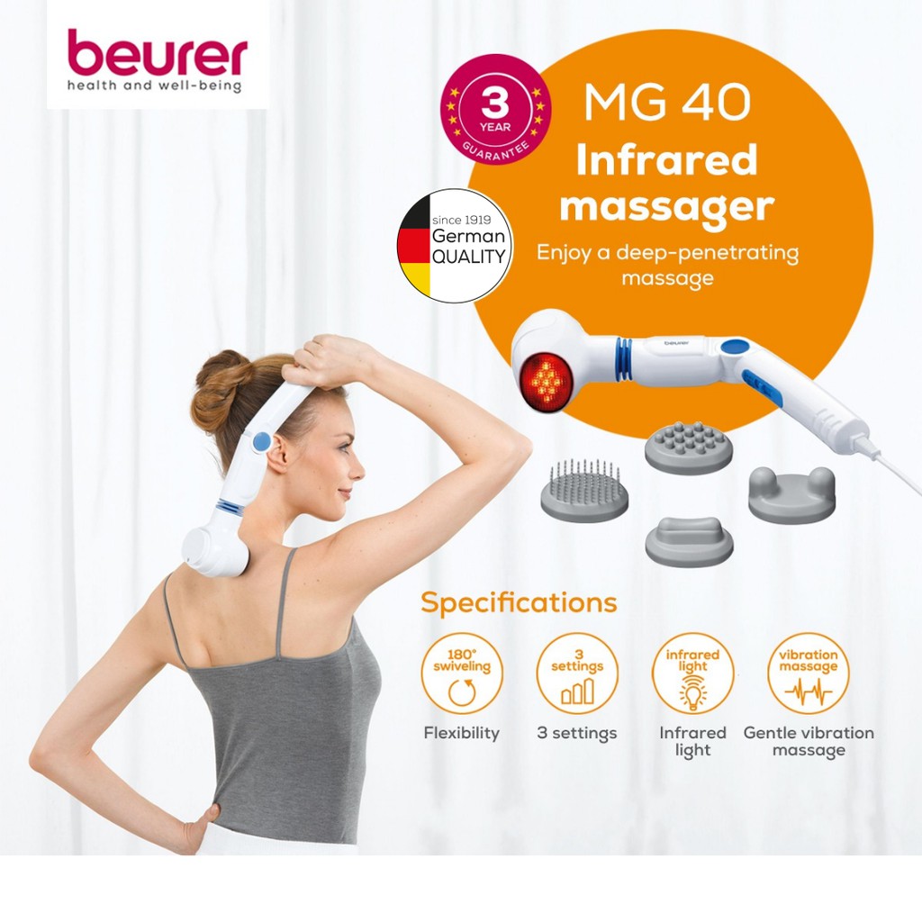 Massager Getar Electric / Massage Infra Red Beurer MG40 / MG-40/ MG 40 - Alat Pijat Getar Inframerah