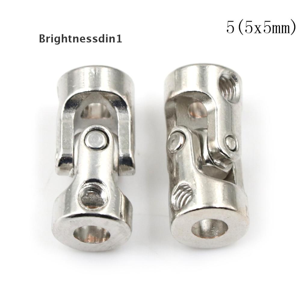 [Brightnessdin1] RC Boat Metal Cardan Joint Gimbal Couplings Universal Joint Accessories #