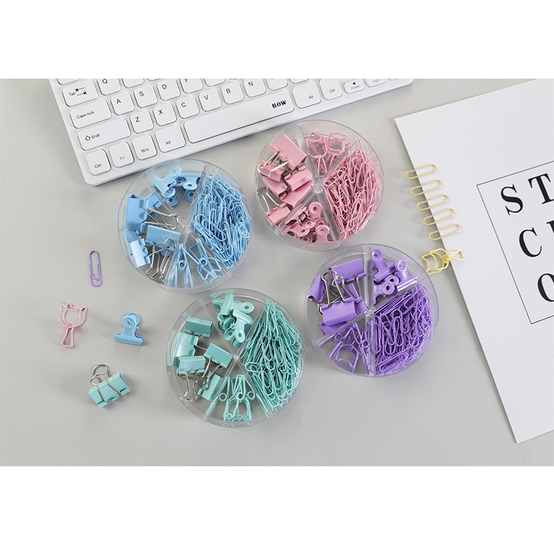 

WW 57 Paper Clip Paper Klip Kertas 5 Set Warna Warni Penjepit Kertas Buku