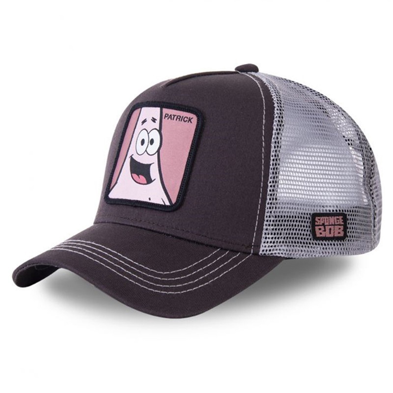 Topi Baseball Adjustable Bahan Mesh Motif Spongebob Patrick Untuk Pria Dan Wanita