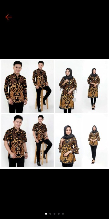 Size M. L. Xl. 2l.3l.4l .. Bswart Batik Hrb026 Kenongo  Hem Pendek Padi Pekalongan M L Xl Batik
