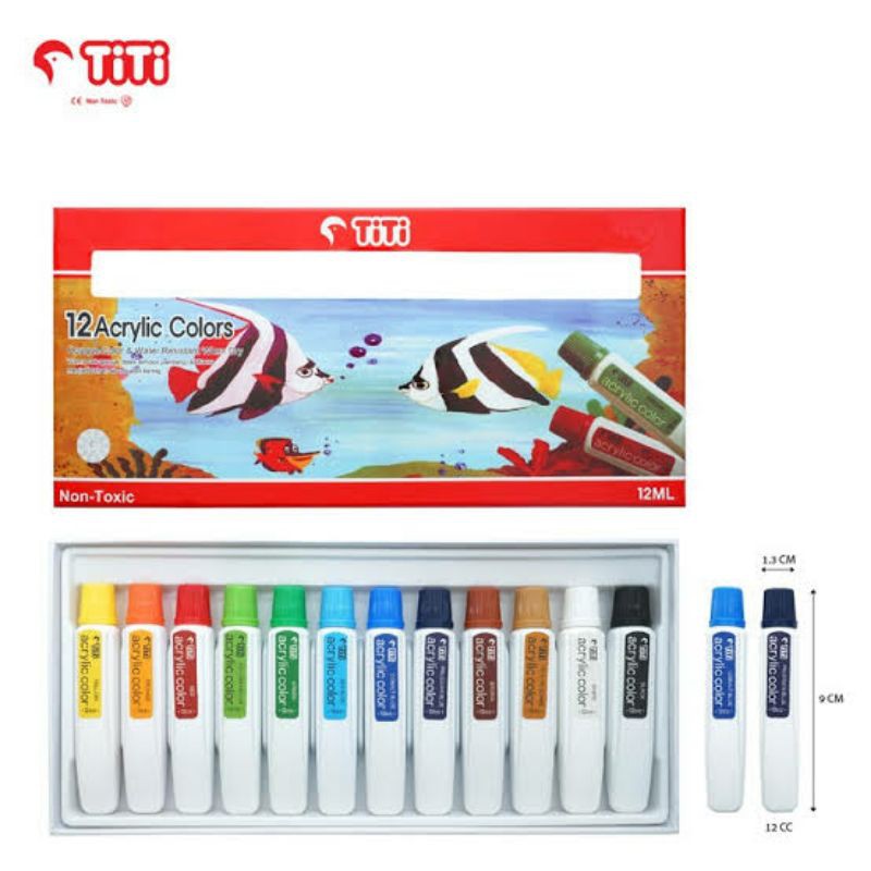 

CAT ACRYLIC AKRILIK JOYKO 12 Warna