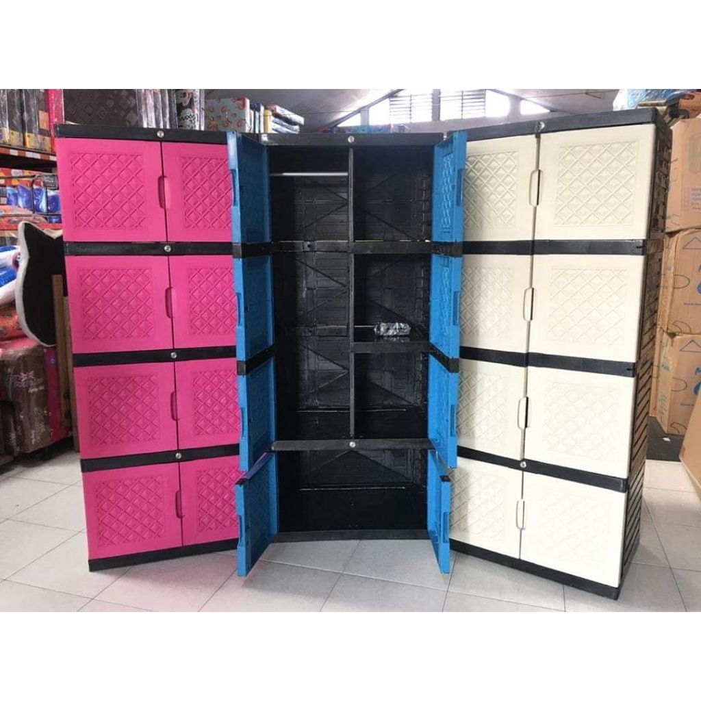 LEMARI PLASTIK GANTUNG AQUOSE 70X50X170cm VIA INSTAN( GOSEND /GRAP)