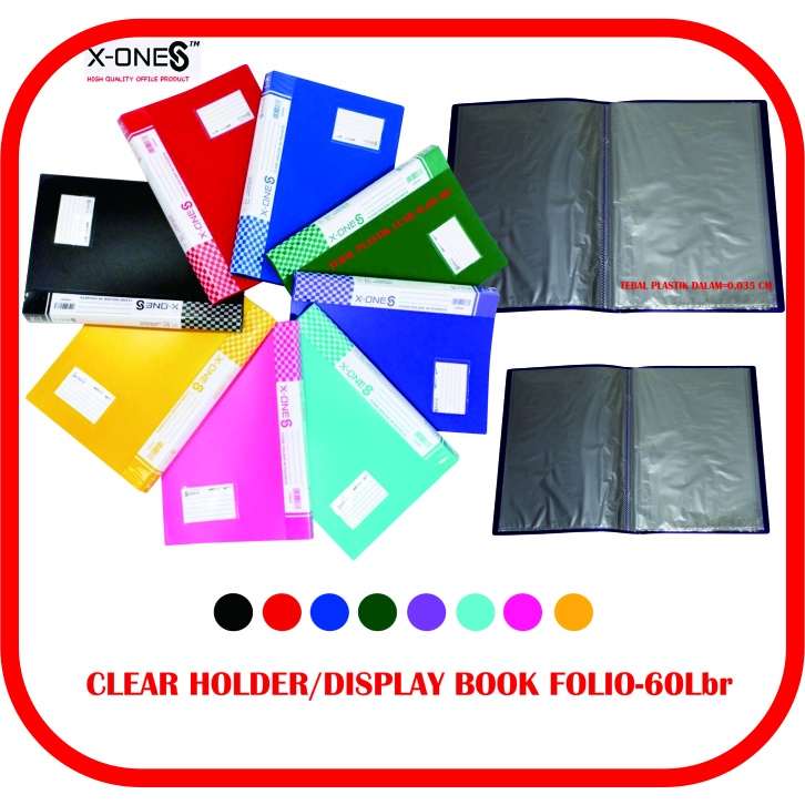 

CLEAR HOLDER FOLIO ISI 60 LEMBAR / DOCUMENT KEEPER F4 60 LEMBAR / DISPLAY BOOK 60 LEMBAR
