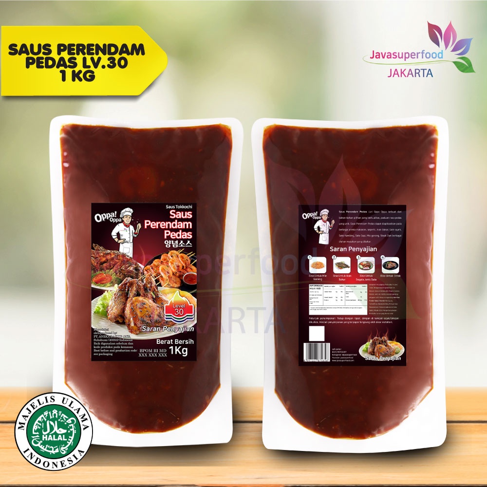 Saus Perendam Pedas Tokkochi Saus Buldak Pedas 1Kg Level 30 Oppa-Oppa