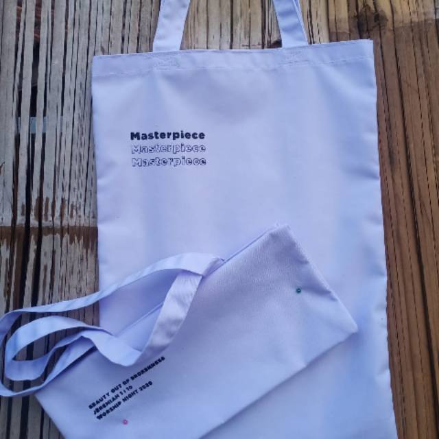 cutom Tote bag canvas drill  Tote bag sablon Tote bag seminar tas souvernir tas custom  Goodiebag