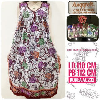 DASTER BATIK  ANGGREK  PREMIUM MIDI AC 232 KOREA Shopee 