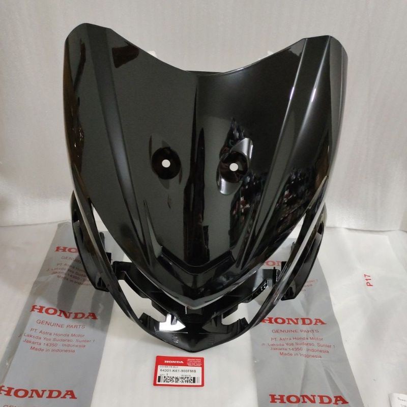 Tebeng Cover Lampu Depan Panel Beat Pop Hitam Original K61