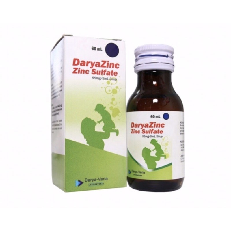 Daryazinc sirup 60 ml | drop 15 ml ( menghentikan diare pada bayi &amp; anak )