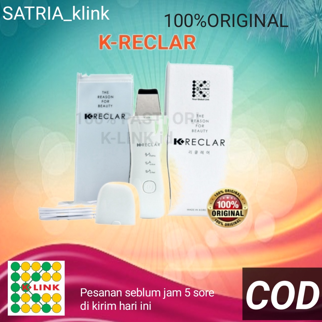 K RECLAR SETRIKA WAJAH GALVANIC ALAT PERAWATAN WAJAH PORTABLE MINI Reclear