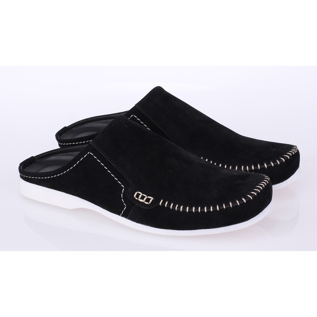 SEPATU SLIP ON PRIA HITAM 38 sd 43 ROS 001 RAINDOZ