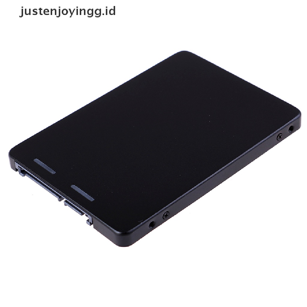 // justenjoyingg.id // Metal mSATA SSD to 2.5&quot; SATA Enclosure Converter Adapter Card SSD Case Tool ~