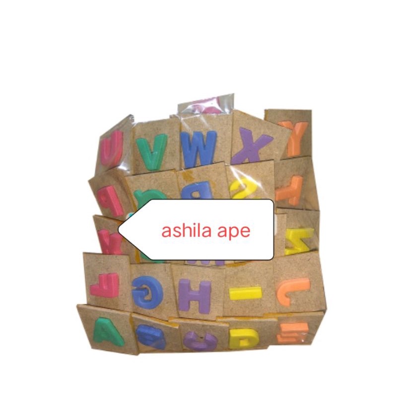 

mainan anak stempel huruf besar kecil