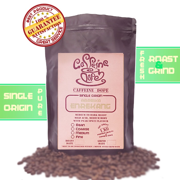 

Kopi Arabika Enrekang 1 Kg Single Origin - Bean/Biji & Ground/Bubuk