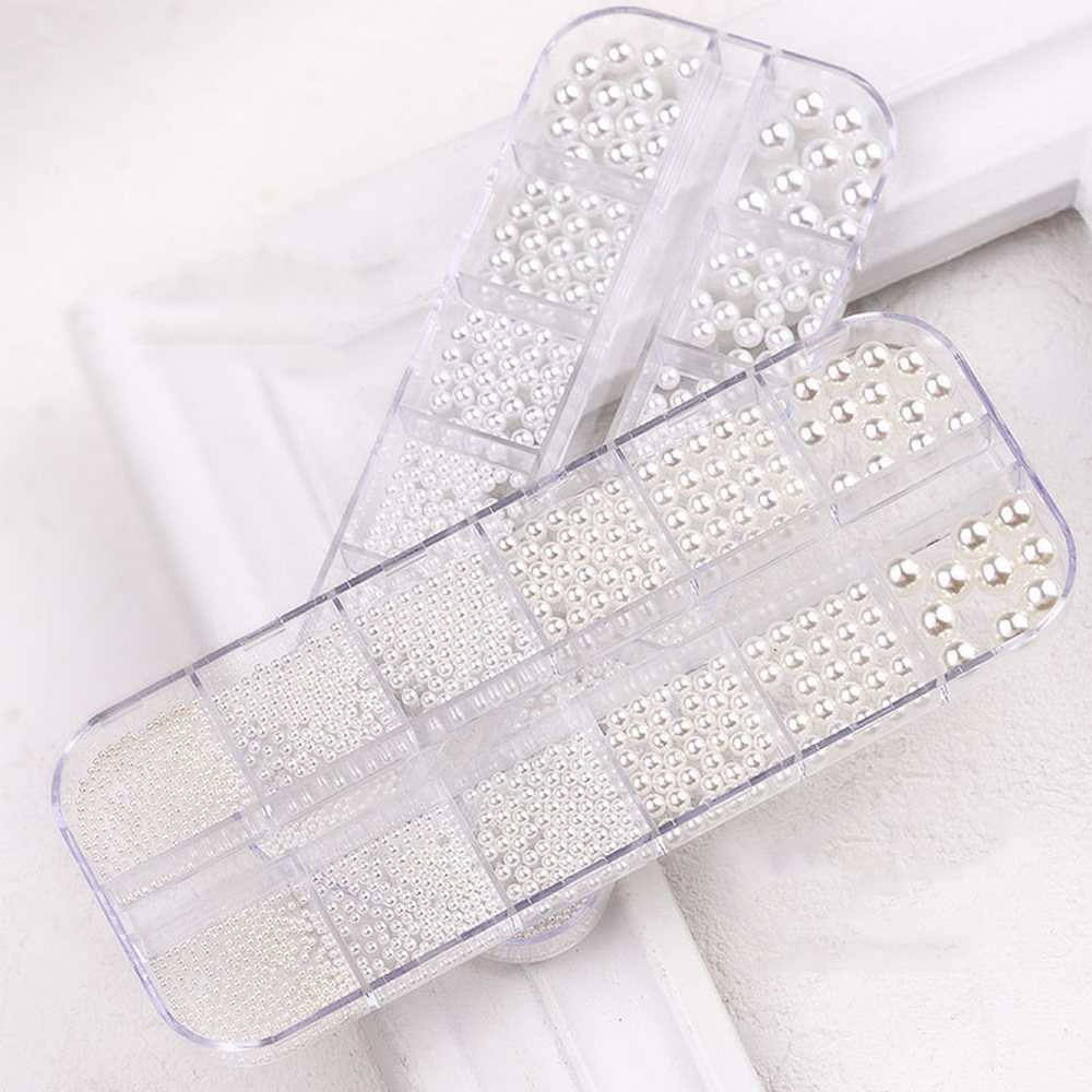 CHARMS Manik-Manik Mutiara Kristal Berlian Imitasi 3d Aneka Warna Untuk Dekorasi Nail Art