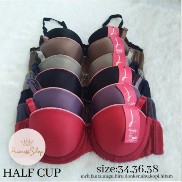 Bra kawat Busa Lydyly L037 Push Up Bra Half Cup lydyly 34-38