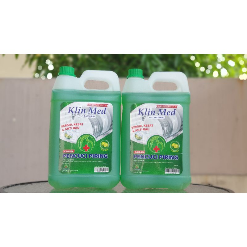 Sabun Cuci Piring Anti Bacterial Klin Med 5 Liter