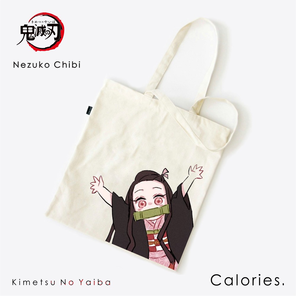 Totebag Demon Slayer Tanjiro Nezuko Inosuke Zenitsu Daki  #TODS