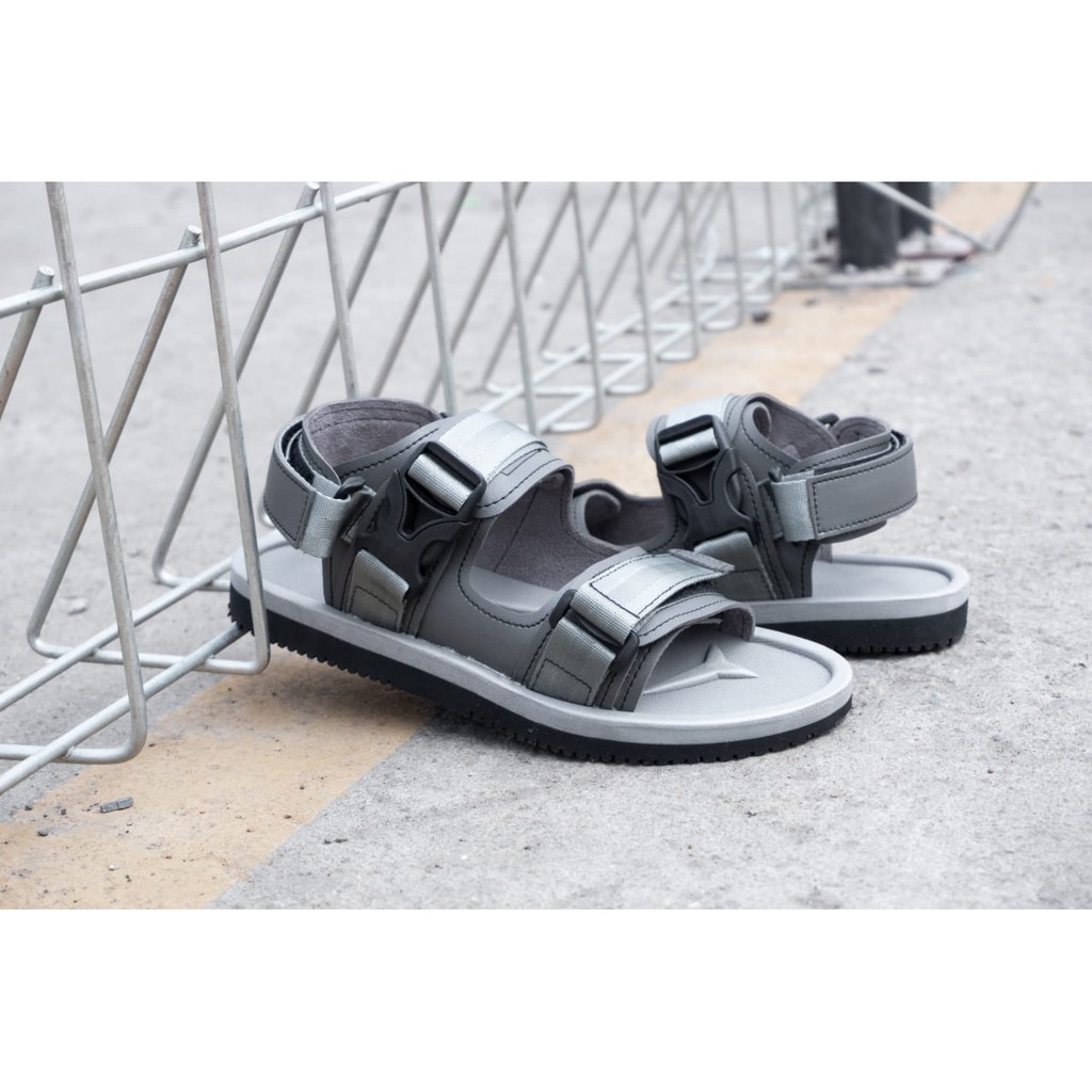 SANDAL PRIA KASUAL VOLKERFOOTWEAR CUTTER GREY SOLE BLACK