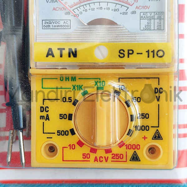 Multitester Multimeter Avo Meter Tester Analog SP-110 ATN Kecil - Multi Tester Kecil Mini ATN SP110