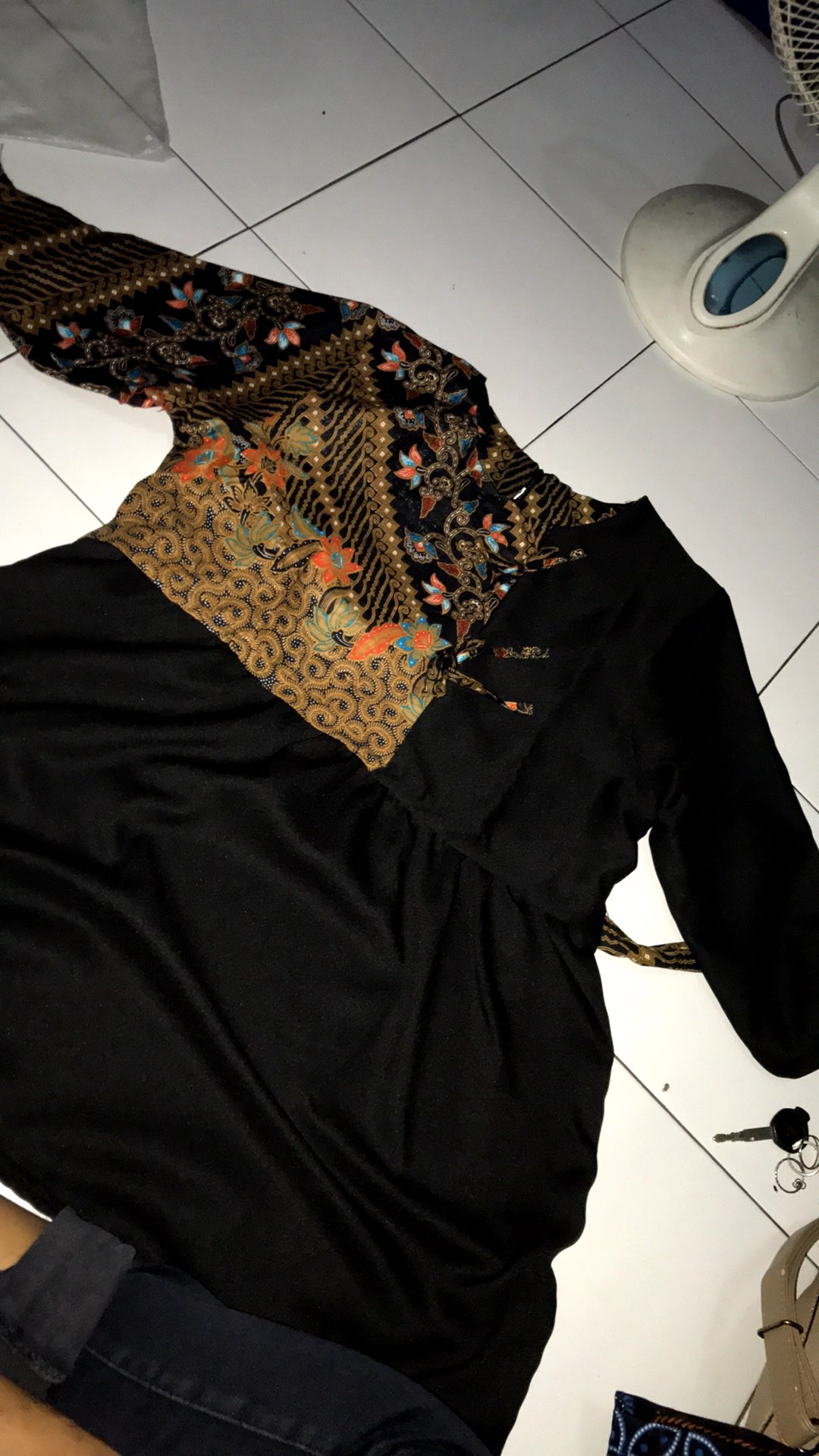 Batik Wanita Asj Sa Hrb026 Kenongo Kemeja Tosca Pendek