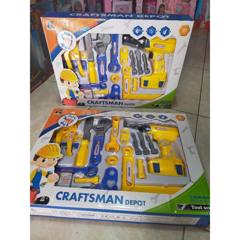 mainan alat tool set craftsman depot