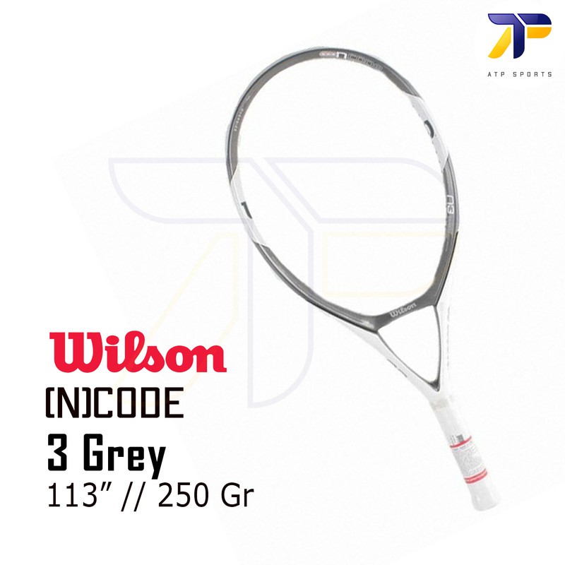 Raket Tenis Tennis Wilson NCode N CODE 3 THREE N3 113  250 Gram Grey