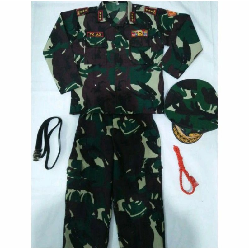 GROSIR BAJU SERAGAM TNI ANAK KARNAVAL 17 AGUSTUS PROFESI TENTARA KOSTUM CILIK POCIL MURAH