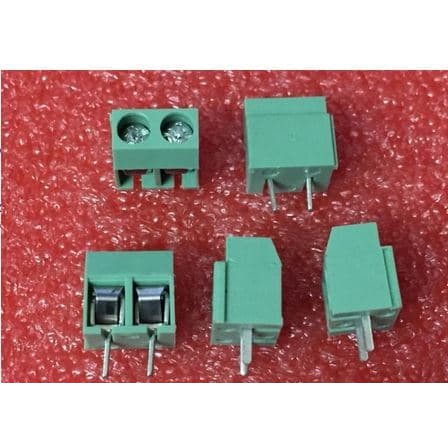 KF 126 Green Terminal Block Hijau KF126 2 pin 2p Screw pitch 5mm PCB 5 mm