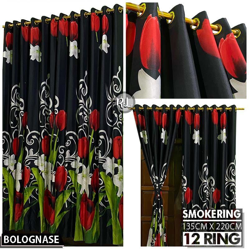 gorden smokring motif shabby ukuran 135x220