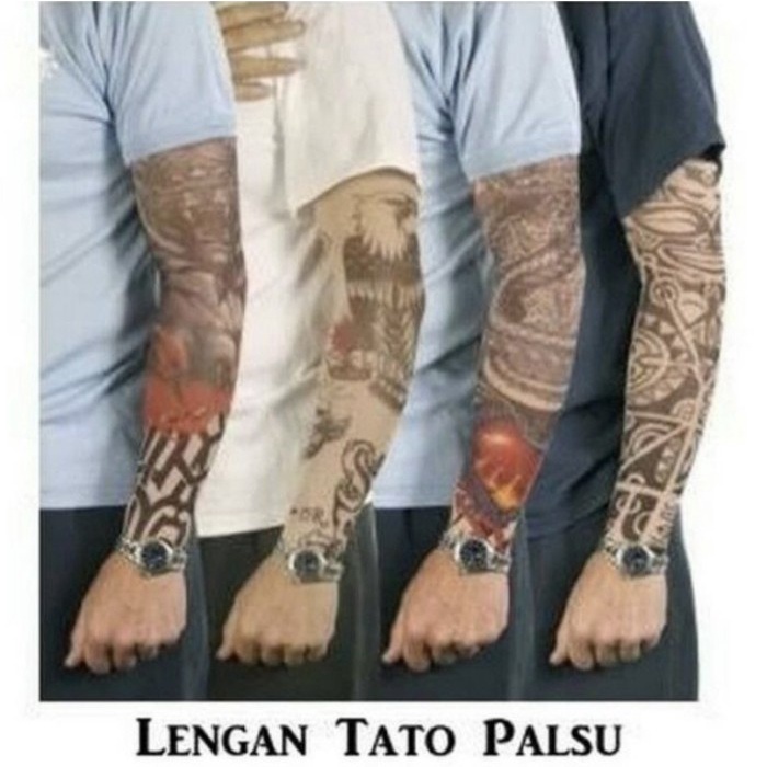 PROMO***1 Pasang Manset Lengan motif Tatoo seamlees unisex