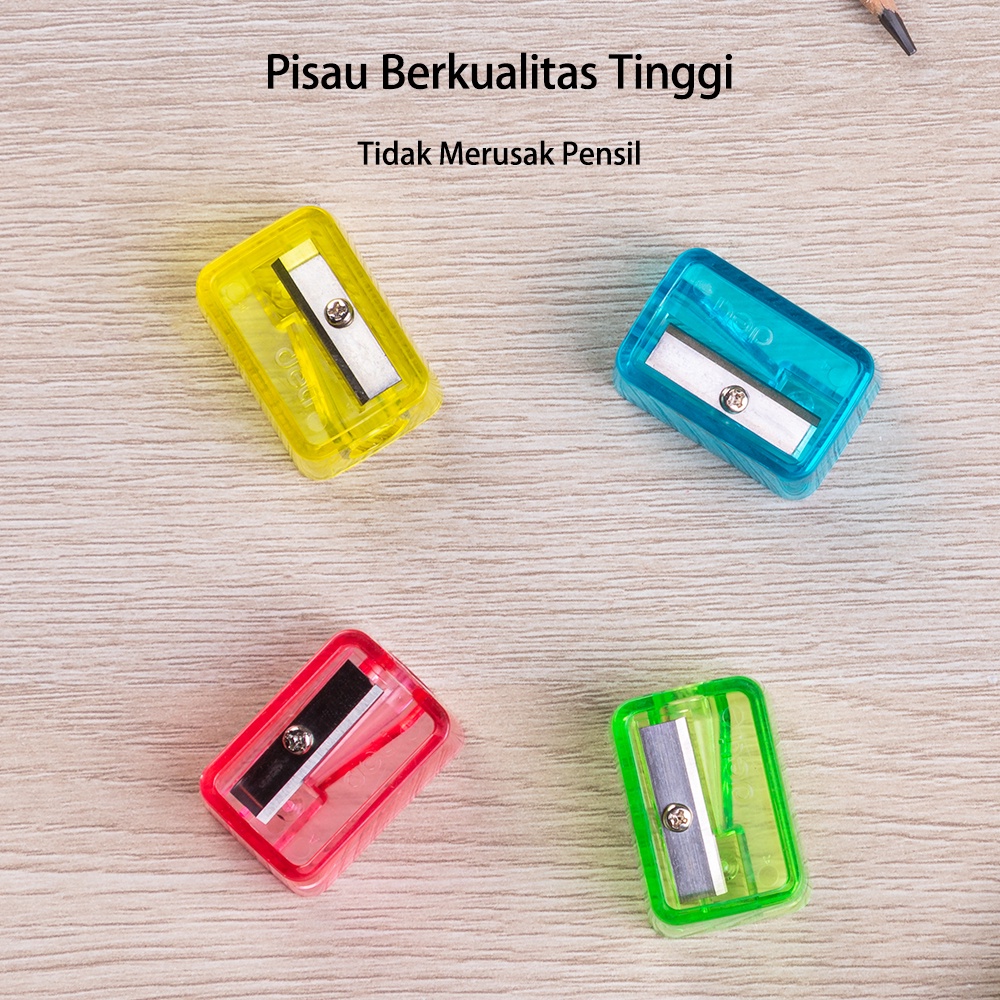 Deli Sharpener / Rautan Pensil Lucu Warna-Warni EH032 EH034 Image 6