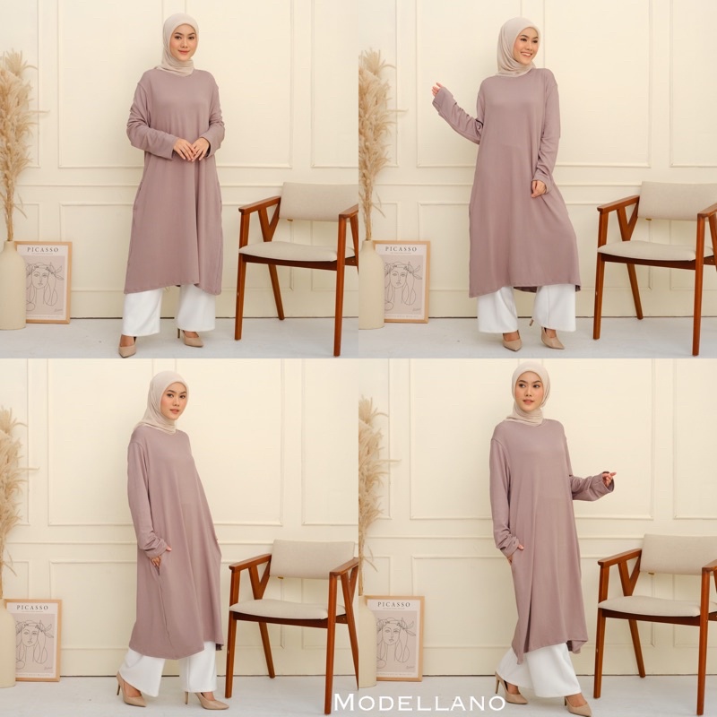 TUNIK BORTEGA KAOS RAJUT IMPORT MUSLIMAH JUMBO XXL MURAH TUNIK BORTEGA KAOS RAJUT IMPORT MUSLIMAH JUMBO XXL MURAH