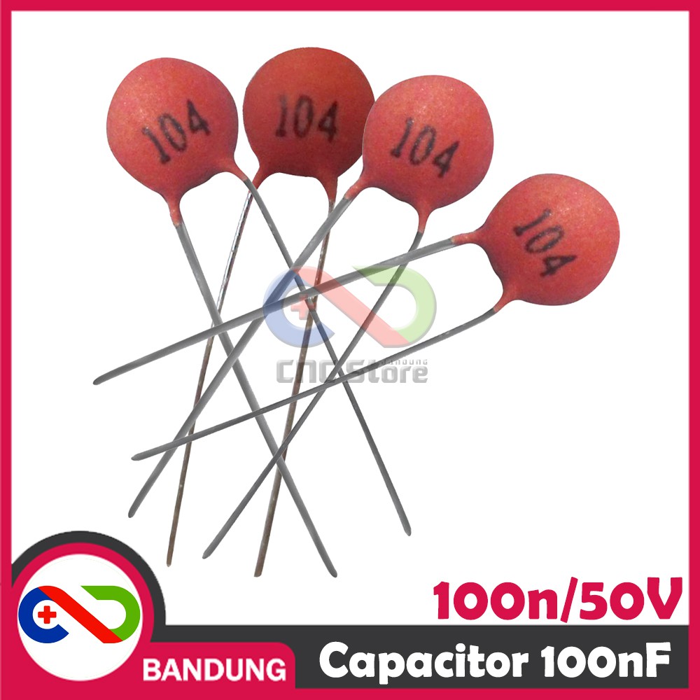 10PCS CAPACITOR CERAMIC KAPASITOR KERAMIK 100NF 104 0.1uF 50V 10pcs