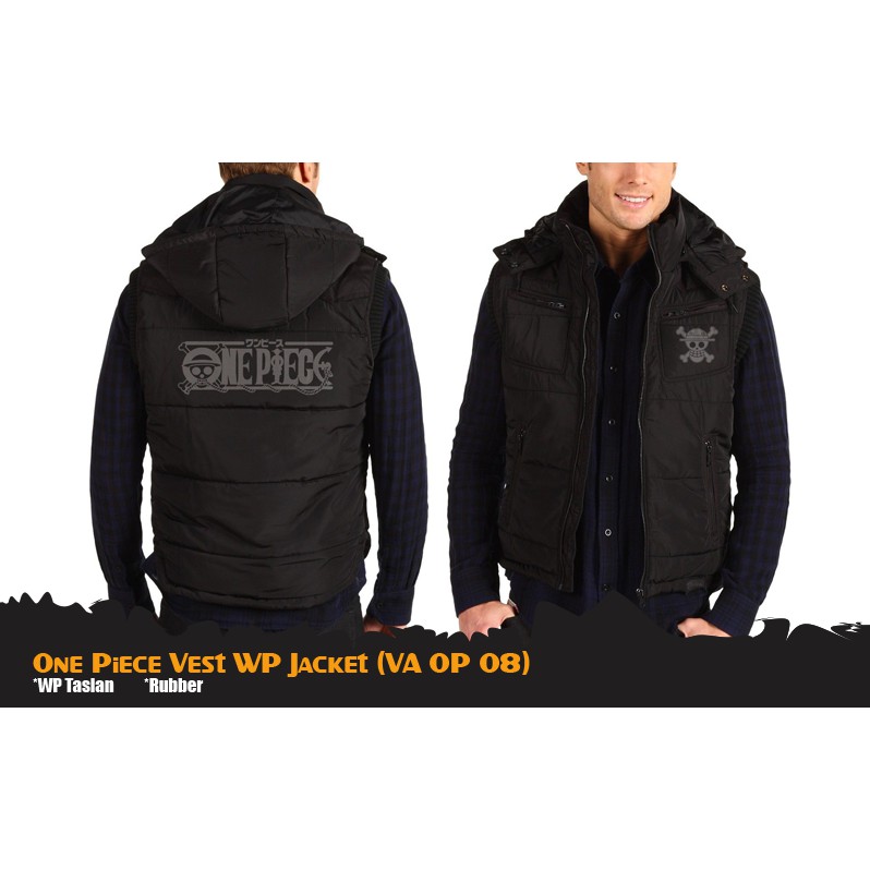 Rompi Anime One Piece Parasut WP Vest Hoodie (VA OP 08)