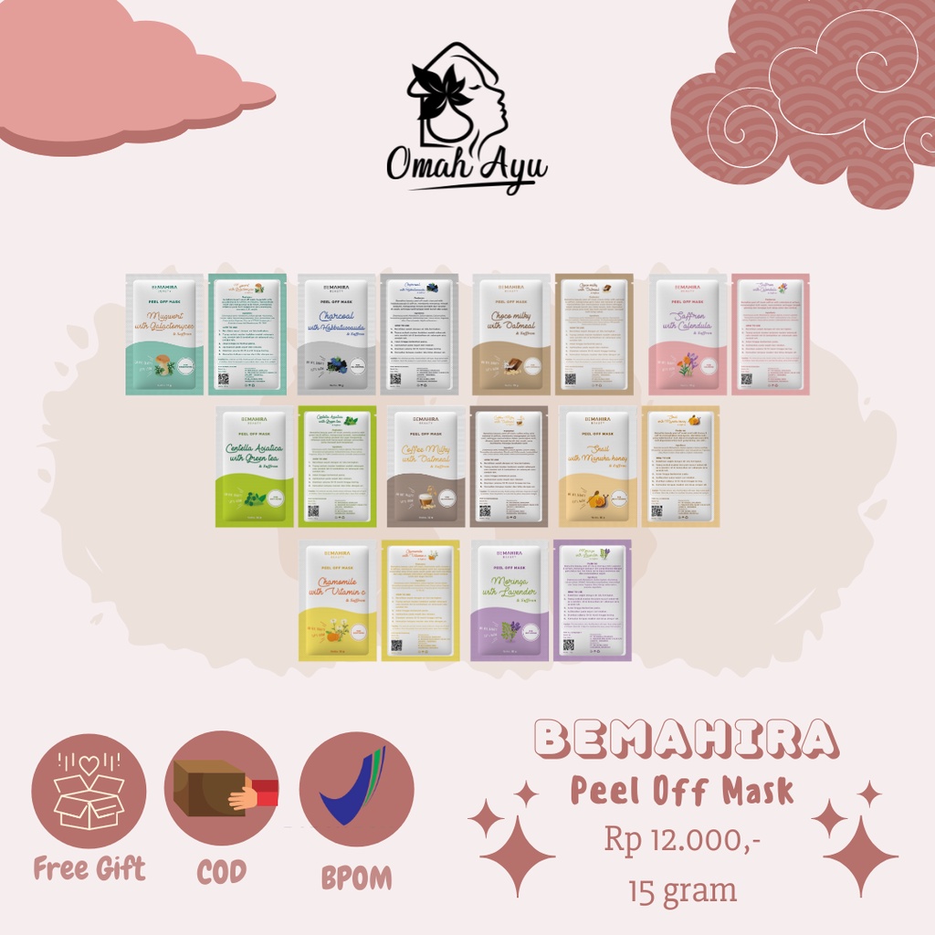 (AGEN RESMI) Bemahira Peel Off Mask BPOM