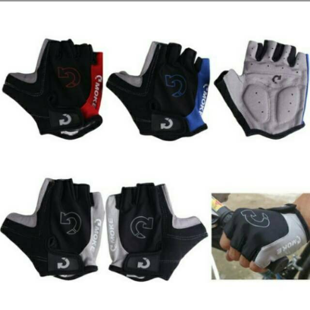 FLASH SALE Sarung Tangan Sepeda Setengah Jari Half Finger Gloves Antislip GEL