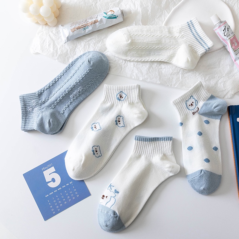 MURMURE.ID | KAOS KAKI MOTIF KARAKTER CUTE IMPORT KAOS KAKI WANITA PENDEK MOTIF SEMATA KAKI FASHION IMPORT-3