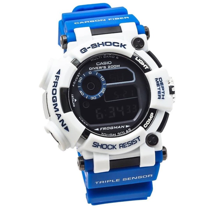 MURAH MERIAH G SHOCK GWF 1000 GSHOCK GWF1000 FROGMAN BIRU PUTIH   Biru Berkualitas