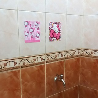 Sticker Dinding  Keramik Kaca Kamar  Mandi Dapur Hello Kitty 