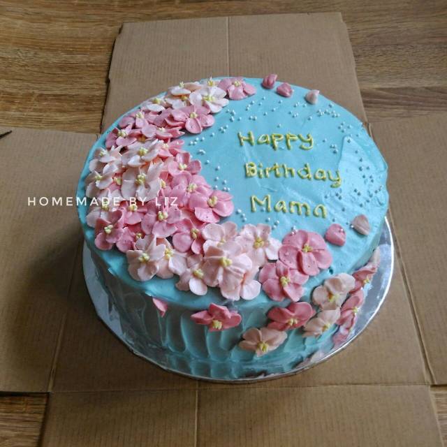 Kue Ulang Tahun Flower Buttercream - Cikarang