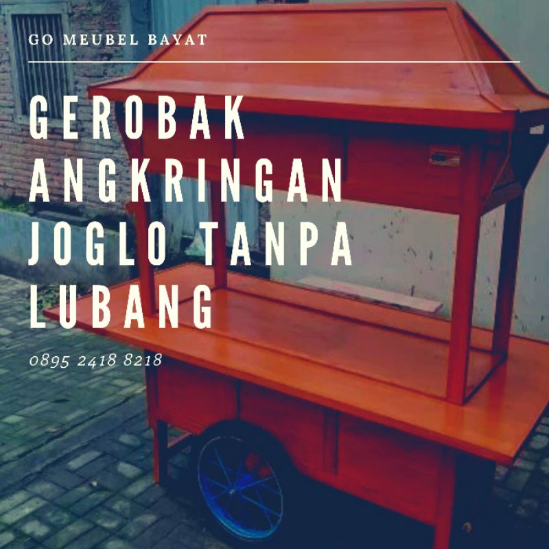 Gerobak Angkringan Joglo Tanpa Lubang / Gerobak Angkringan / Gerobak Angkringan Murah / Gerobak Angk