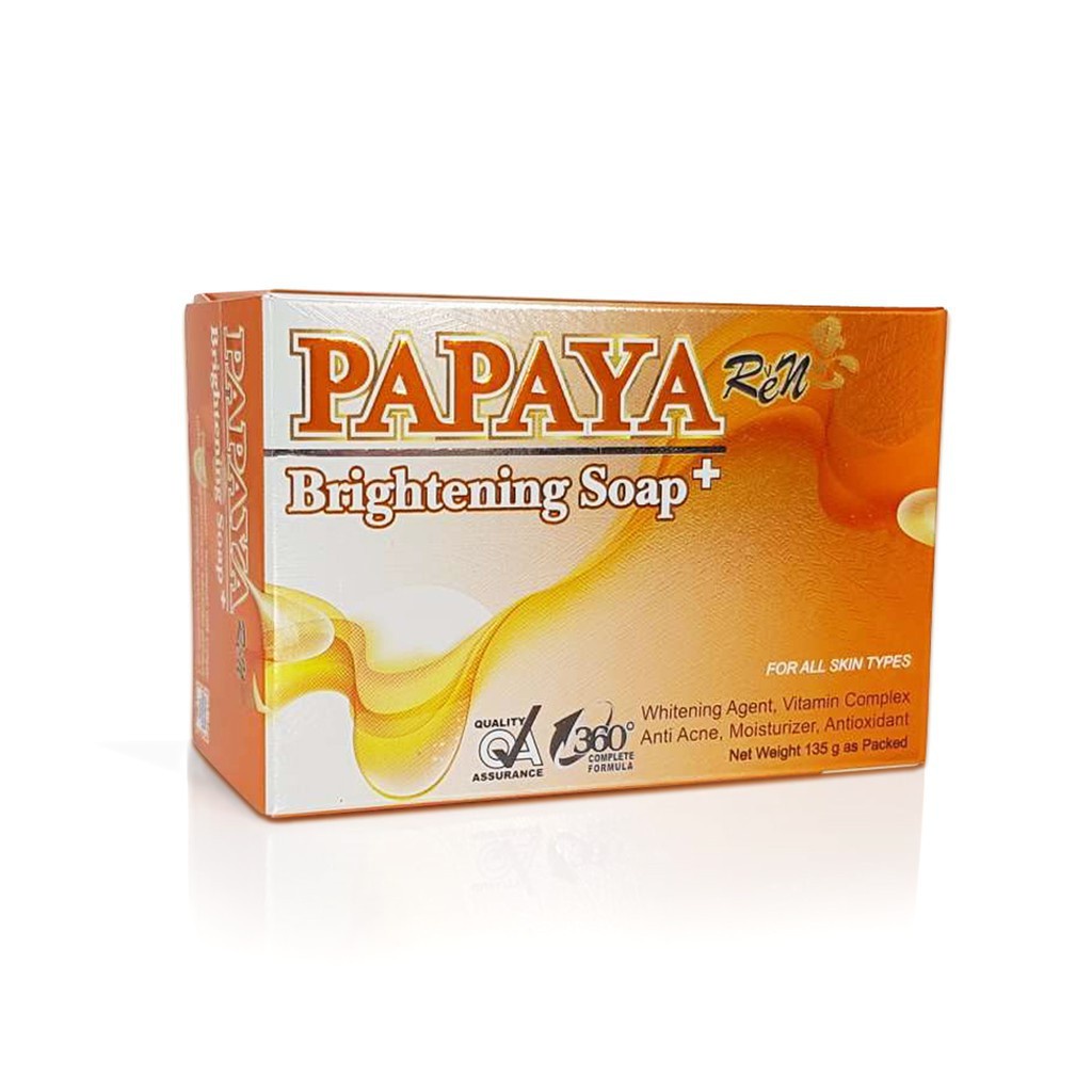 REN Papaya Brightening Soap Sabun Pencerah Pemutih Wajah