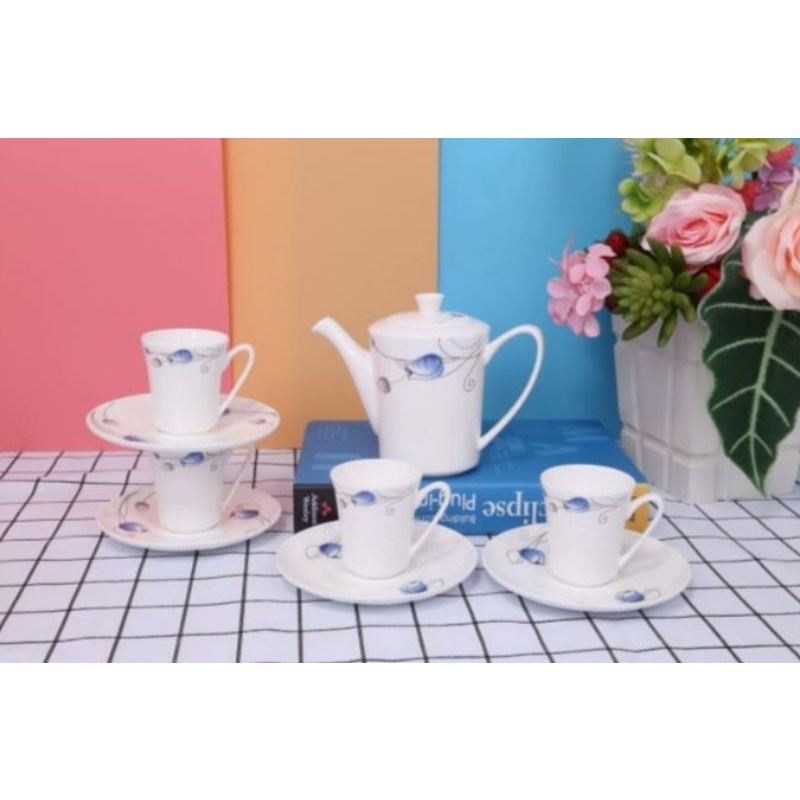 Tea set elegan kado parcel cantik