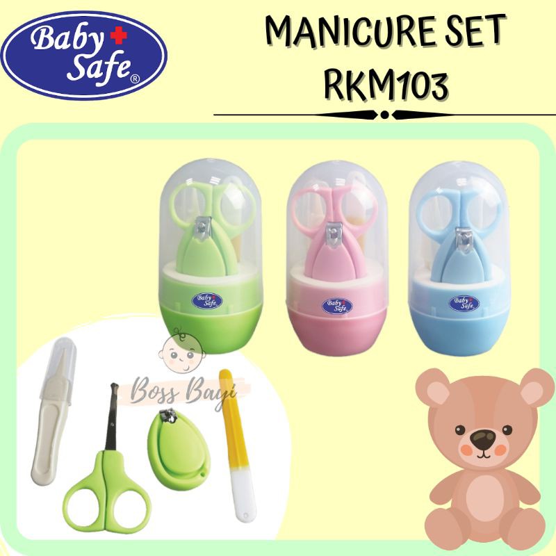 BABY SAFE Manicure Set MS103 Gunting Kuku Bayi Anak