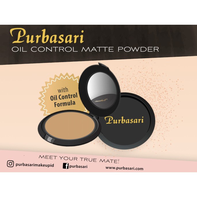 Purbasari Oil Control Matte Powder Bedak - 12gr