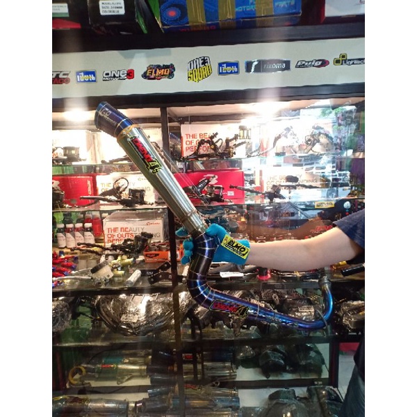 Knalpot racing GP warrior daeng sai 4 daeng4 mio carb 160-280cc