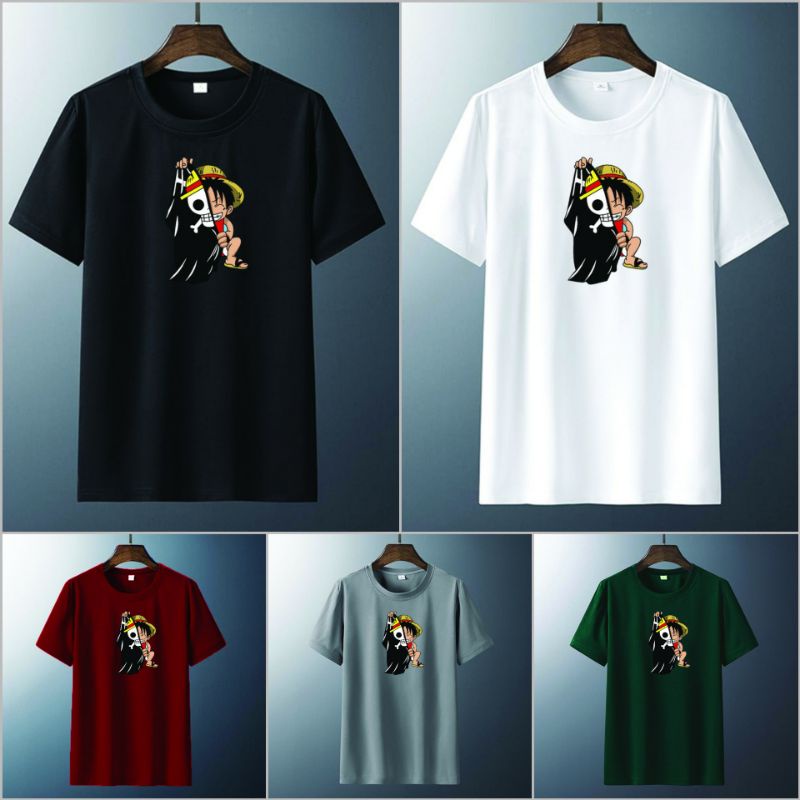 Kaos pria distro baju kaos pria wanita luffy baju atasan pria dan wanita dewasa distro original premium