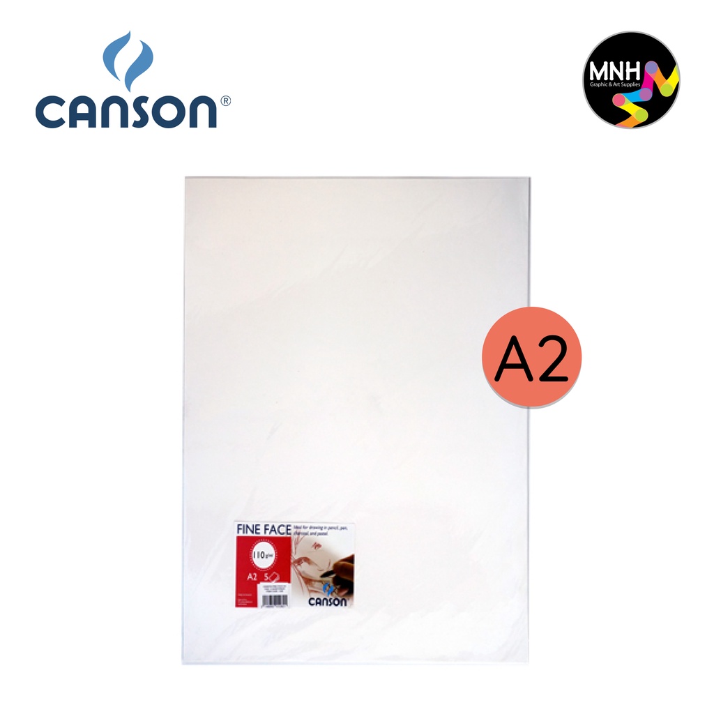 

Paper Kertas CANSON FINE FACE A2 C 110G, 5 SHEET/PACK