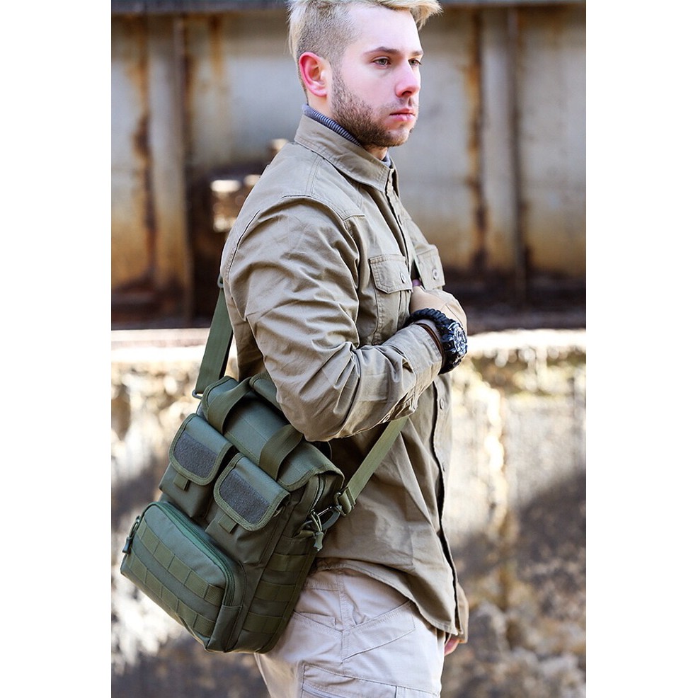 Tas Selempang Pria Slingbag Mesenger Bag Slempang Tactical Army 6017